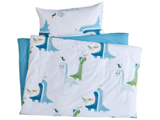 Kinderbettwäsche Bio-Baumwolle Dino