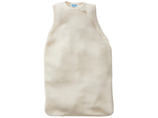 Schlafsack Baby ohne Arm Bio-Schurwolle (kbT) Ganzjahr natur
