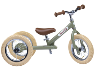 Trybike Laufrad mit Stahlrahmen, Vintage Green