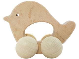 Rolli Vogel Schiebetier aus Buchenholz, nature