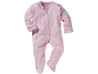 Baby Schlafanzug Bio-Baumwolle hellrosa