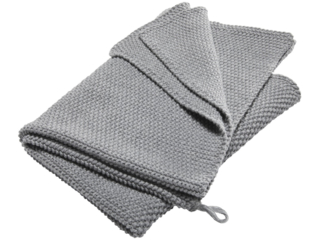 Handtuch Bio-Baumwolle Perl-Strick-Qualität light grey-melange