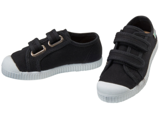 Kinder Schuhe Sneaker mit Klettverschluss black