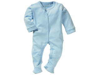 Baby Schlafanzug Bio-Baumwolle hellblau