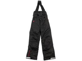 Kinder Schneehose mit Latz und Trägern "Black"