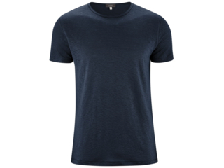 Herren T-Shirt "Andy" Bio-Leinen ink blue