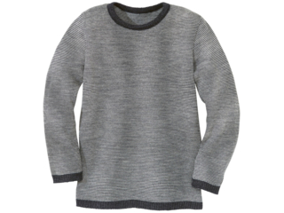 Kinder Strickpullover melange-anthrazit