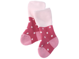 Babysocken Frottee beere-gepunktet