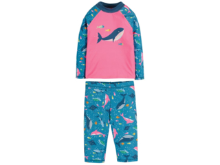 Kinder Badeanzug UV Schutzkleidung mit UV 50 plus Wale
