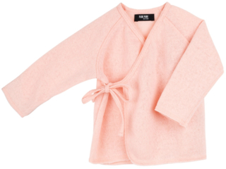 Baby Shirt zum Wickeln Bio-Merinowolle peach blush
