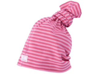 Schlauchmütze "Strunzl" 3-in-1 himbeere-pink-geringelt