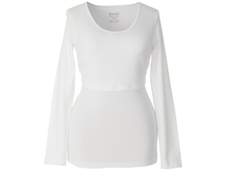 Still Shirt Langarm weiß