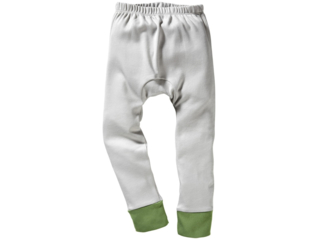 Kinder Unterhose lang Bio-Baumwolle grau