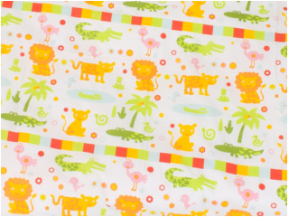 Bio-Baumwollstoff Meterware Rain Forest fun