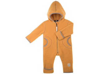 Baby und Kinder Overall mit Kapuze Bio-Merino-Wollfleece (kbT) bernst.