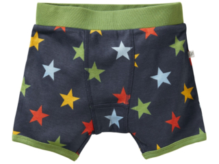 Jungen Boxershorts Bio-Baumwolle Stern blau