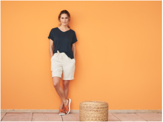 Damen Shorts Bermudas "Gaby" sand