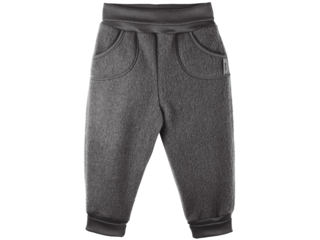 Baby und Kinder Hose Bio-Merino-Wollfleece (kbT) schiefer
