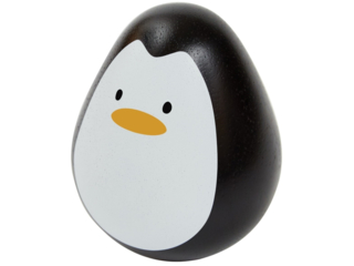 Wackelnder Pinguin Stehaufmännchen aus Kautschukholz