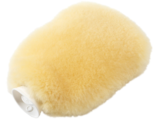 Wärmflasche mit Bezug aus Merino Lammfell