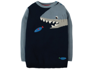 Kinder Pullover Haifisch blau