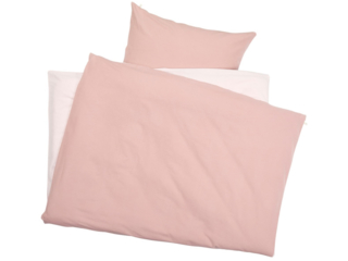 Biber Bettwäsche zum Wenden Bio-Baumwolle rosé