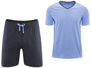Herren Schlafanzug "Carl" 2-teilig navy-blau