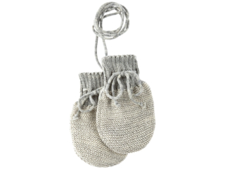 Baby Handschuhe melange-hellgrau