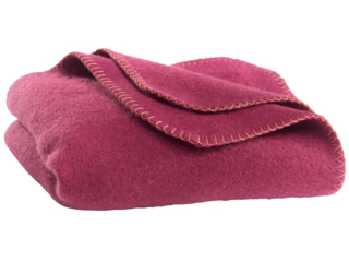 Babydecke aus Schurwolle aubergine
