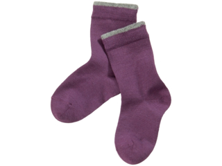 Kinder Socken dunkellila