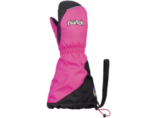 Kinder Handschuhe Fäustlinge mit Stulpen pink glo-black