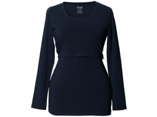 Still-Shirt Langarm midnight blue