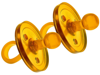 Beruhigungssauger, Naturkautschuk Schnuller, kirschförmig, 2er-Set