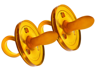 Beruhigungssauger, Naturkautschuk Schnuller, oval, 2er-Set