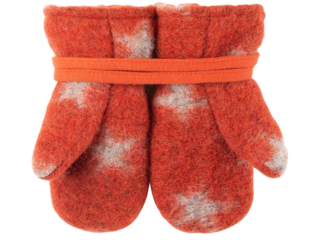 Kinder Handschuhe Fäustlinge Wollwalk roibusch Sterne