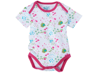Baby Body Kurzarm Bio Baumwolle Birds