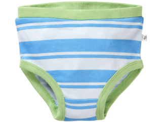 Baby und Kinder Slip Bio-Baumwolle weiß-türkis