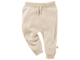 Baby Hose Strick-Qualität Bio-Baumwolle beige melange