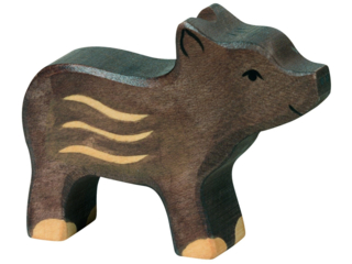 Holzfigur "Frischling" Wald und Wiese