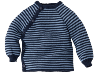 Baby Jacke Schlüttli Baumwolle (kbA) marine-hellblau
