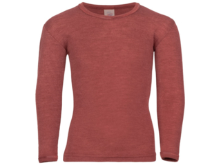 Kinder Langarmshirt Unterhemd kupfer