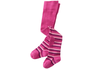 Baby Strumpfhose orchidee-geringelt