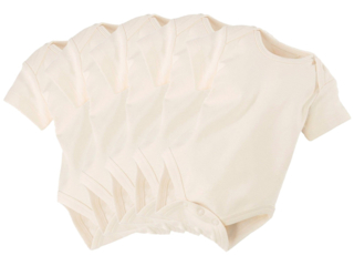 Baby Body Kurzarm Bio Baumwolle 5er Set "pure basic"