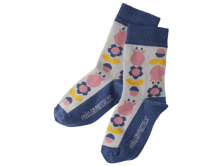 Kinder Socken Blume grau