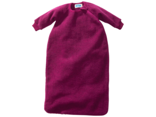 Schlafsack Baby mit Arm Bio-Schurwolle (kbT) Ganzjahr beere