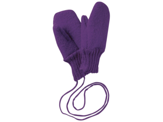 Baby und Kinder Handschuhe, Merino-Wollwalk (kbT) pflaume