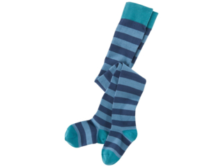Kinder Strumpfhose gletscher-denim-jeansblau geringelt