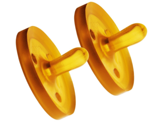 Beruhigungssauger, Naturkautschuk Schnuller, oval XS, 2er-Set