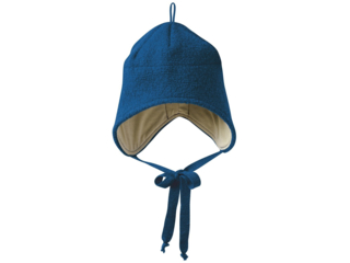 Baby und Kinder Mütze, Merino-Wollwalk (kbT) marine