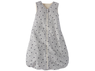 Schlafsack Baby Ganzjahr, Baumwolle (kbA)/Schurwolle (kbT), hellgrau